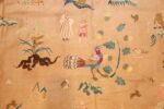18th century indian embroidery textile 49098 peacock Nazmiyal