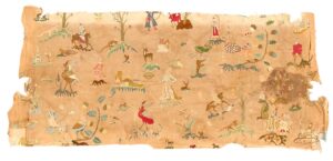 18th century indian embroidery textile 49099 Nazmiyal
