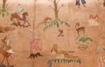 18th century indian embroidery textile 49099 deer Namziyal