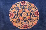 antique blue chinese rug 49243 medallion Nazmiyal