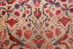 antique metallic threading silk souf kashan persian rug 49246 flower Nazmiyal