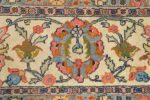 antique navy bakground tabriz persian rug 51061 border Nazmiyal