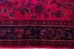 antique silk kashan persian rug 49251 border edited Nazmiyal