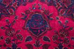 antique silk kashan persian rug 49251 sign edited Nazmiyal