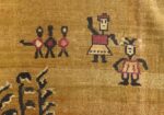 antique tribal agra indian rug 51063 figures Nazmiyal