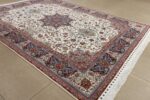 fine ala baf vintage tabriz persian rug 51046 side Nazmiyal