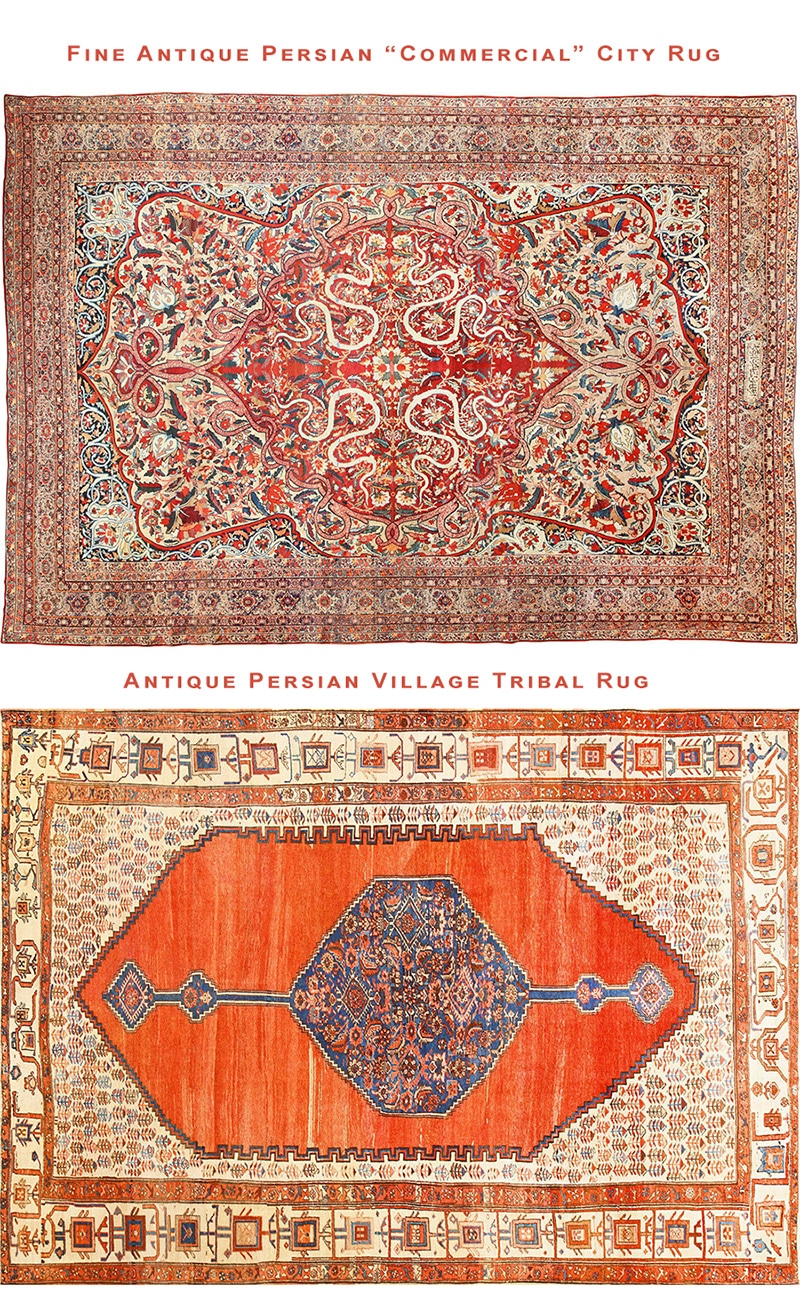 Persian City Rugs vs. Village Rugs Persian City Rugs vs. Village Rugs by Nazmiyal