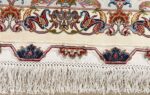 fine gharebaghi design vintage tabriz persian rug 51049 fringe Nazmiyal