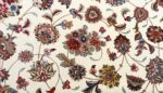 fine gharebaghi vintage tabriz persian rug 51030 peony Nazmiyal