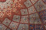 fine gonbad design vintage tabriz persian rug 51042 slimi Nazmiyal