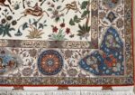 fine hunting design vintage tabriz persian rug 51057 corner Nazmiyal