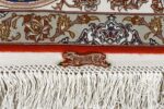 fine hunting design vintage tabriz persian rug 51057 fringe Nazmiyal