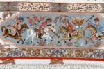fine hunting design vintage tabriz persian rug 51057 polo Nazmiyal