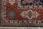 fine navy background vintage tabriz persian rug 51038 corner Nazmiyal