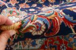 fine navy background vintage tabriz persian rug 51038 pile Nazmiyal