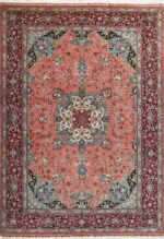 Fine Floral Vintage Room Size Persian Tabriz Rug #51025 by Nazmiyal Antique Rugs