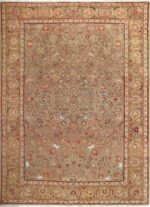 fine samadi animal motif vintage tabriz persian rug 51036 Nazmiyal