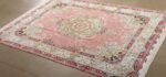 fine shadkam vintage tabriz persian rug 51032 side Nazmiyal