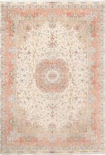 Fine Large Vintage Persian Wool And Silk Tabriz Rug #51034 by Nazmiyal Antique Rugs