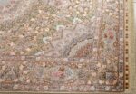 fine silk and gold thread vintage tabriz persian rug 51054 corner Nazmiyal