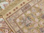 fine silk and gold thread vintage tabriz persian rug 51054 weave Namziyal
