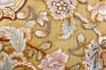 fine silk and gold thread vintage tabriz persian rug 51056 field Nazmiyal