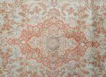 fine silk vintage qum persian rug 51052 center Namziyal