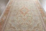 fine silk vintage qum persian rug 51052 full Namziyal