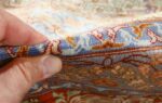 fine silk vintage qum persian rug 51052 pile Namziyal