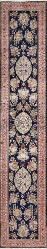 fine silk vintage qum persian rug runner 51059 fine silk vintage qum persian rug runner 51059 Nazmiyal