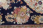 fine silk vintage qum persian rug runner 51059 closeup fine silk vintage qum persian rug runner 51059 closeup Nazmiyal