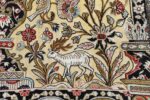 fine tree of life design vintage silk souf qum persian rug 51048 deer Nazmiyal
