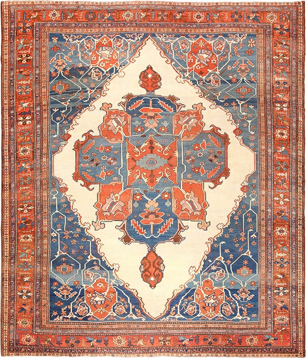 Antique Persian Village Heriz Serapi Bakshaish Rugs Antique Persian Village Heriz Serapi Bakshaish Rugs by Nazmiyal
