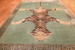 shabby chic tiger design antique indian rug 49219 full Nazmiyal