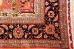 vintage silk heriz persian rug 49248 corner Nazmiyal
