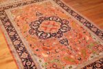 vintage silk heriz persian rug 49248 side Nazmiyal