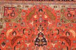 vintage silk heriz persian rug 49248 top Nazmiyal