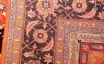 vintage silk heriz persian rug 49248 weave Nazmiyal