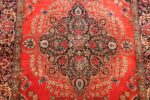 vintage silk qum persian rug 49247 medallion Nazmiyal