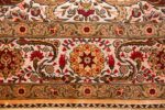 vintage silk souf herekeh turkish rug 49245 border Nazmiyal