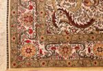 vintage silk souf herekeh turkish rug 49245 corner Nazmiyal