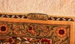 vintage silk souf herekeh turkish rug 49245 signature Nazmiyal
