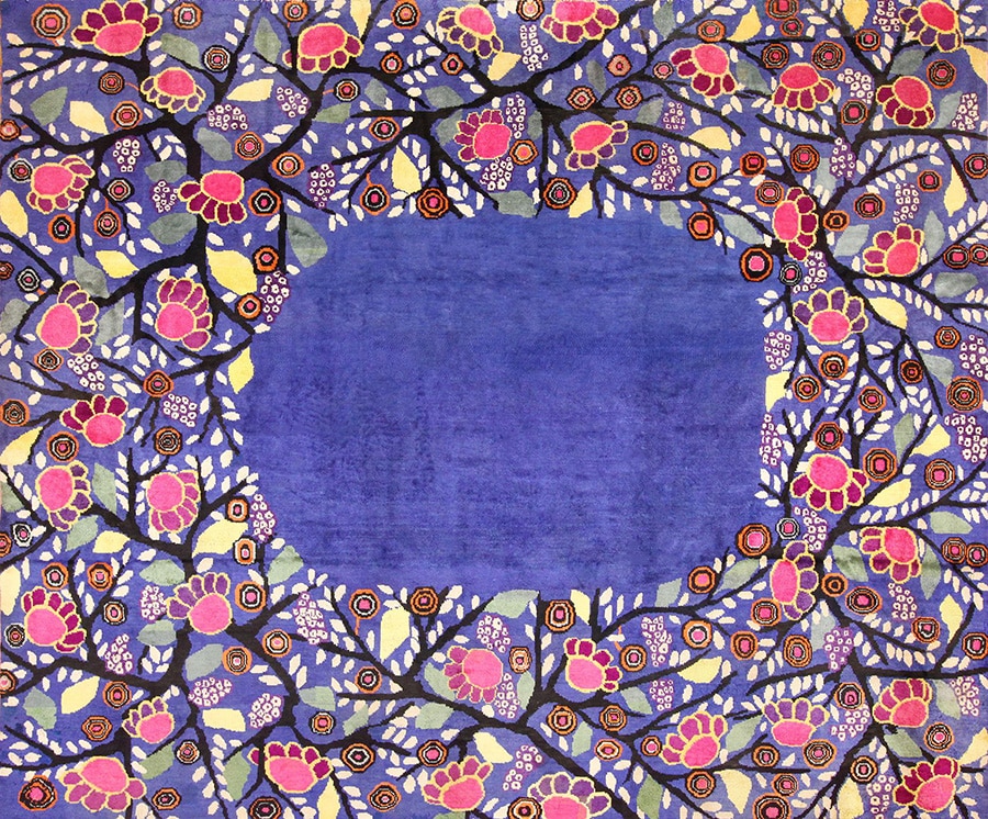 Alexandra Loew Interior Design Edouard Benedictus French Art Deco Rug by Nazmiyal Antique Rugs