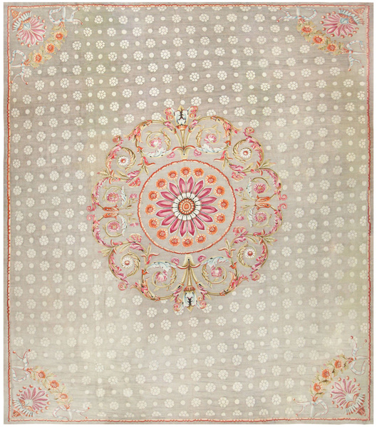 Antique Charles the X French Aubusson Rug, Nazmiyal Antique Charles the X French Aubusson Rug, Nazmiyal