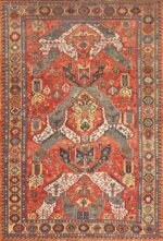 antique dragon soumak caucasian rug 48925 Nazmiyal