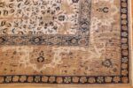 antique ivory agra indian rug 49217 corner Nazmiyal
