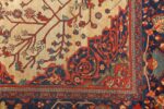 antique ivory background sarouk farhan persian rug 51094 design Nazmiyal