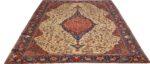 antique ivory background sarouk farhan persian rug 51094 full Nazmiyal