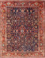 antique navy sultanabad persian rug 51096 Nazmiyal