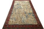 antique pictorial kerman persian rug 51099 darkside Nazmiyal